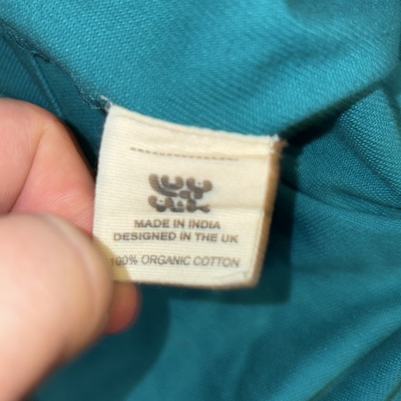 Lucy & Yak rare teal dungarees overalls - size 30 organic cotton - Picture 10 of 12
